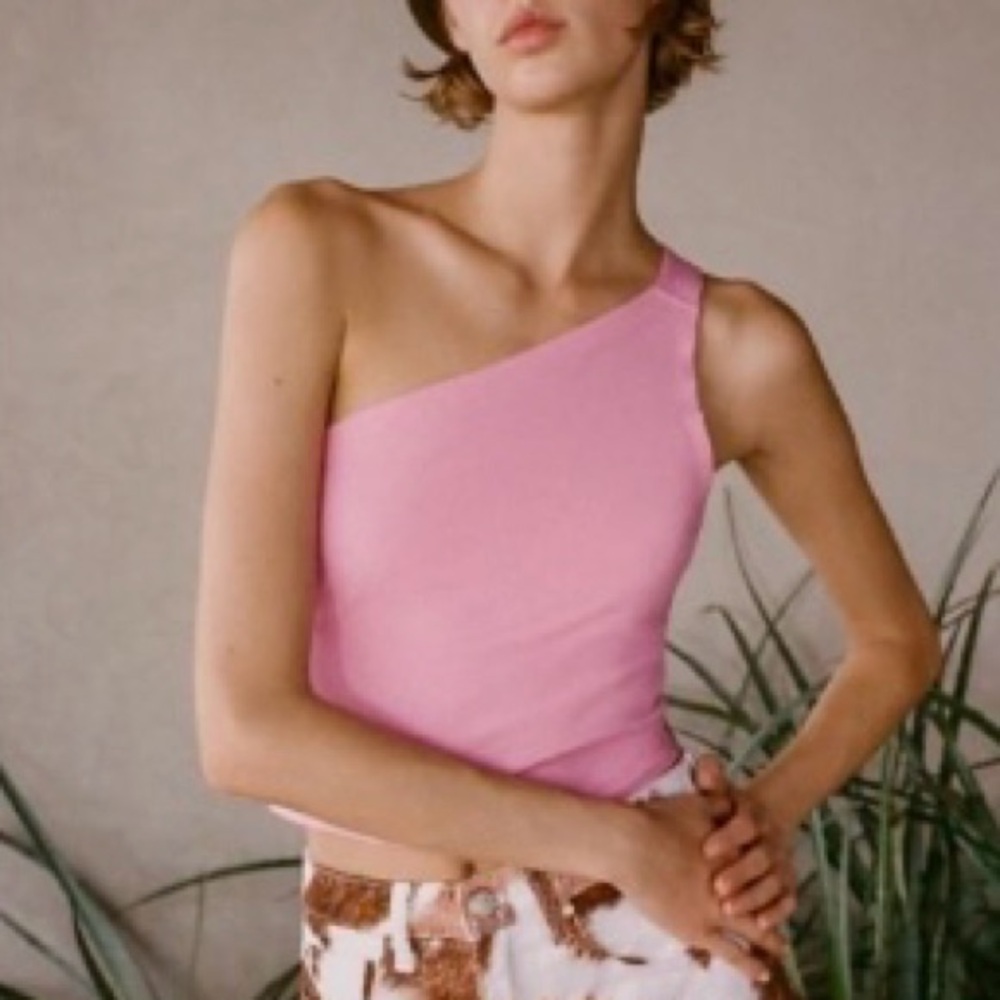 Urban Outfitters One Shoulder Cropped Tank